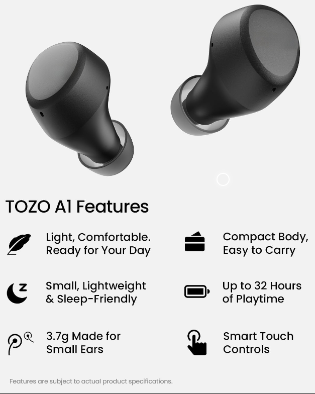 Wireless Earbuds Bluetooth 5.3 Light Weight in Ear Headphones