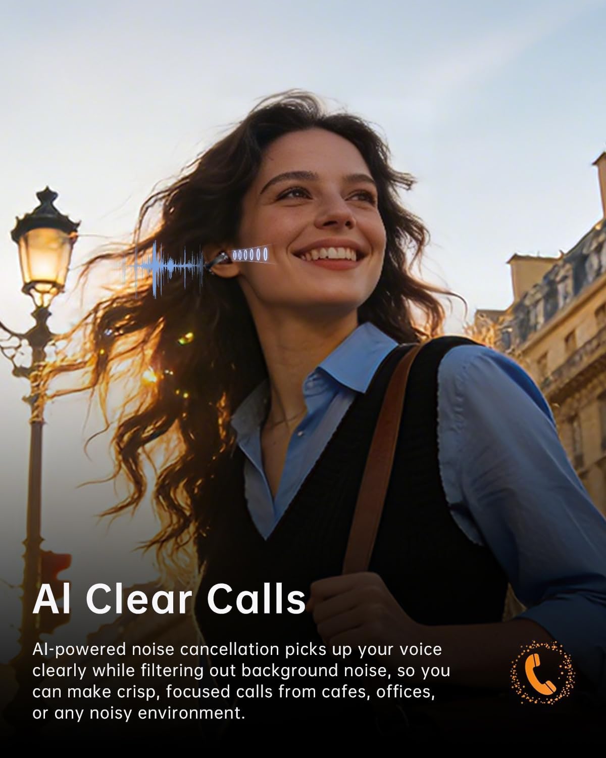 Open Ear Clip-On Earbuds, Lightweight Secure Fit Wireless Earbuds